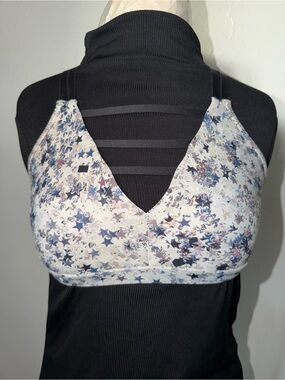 Victoria's Secret Black and White Star Sports Bra